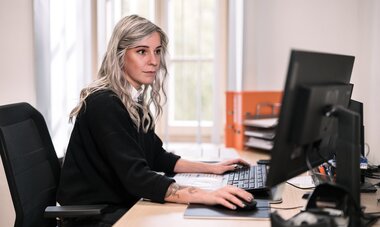 Salzwelten Salzburg arbeiten Computer  | © Thomas Sattler